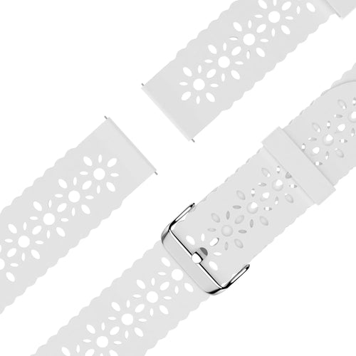 Bandz Coros Apex 42mm Patterned Silicone Strap (White)