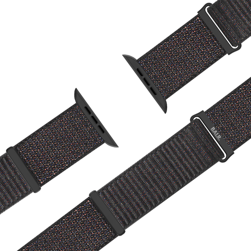 BALR Apple Watch Ultra nylon band (zwart)