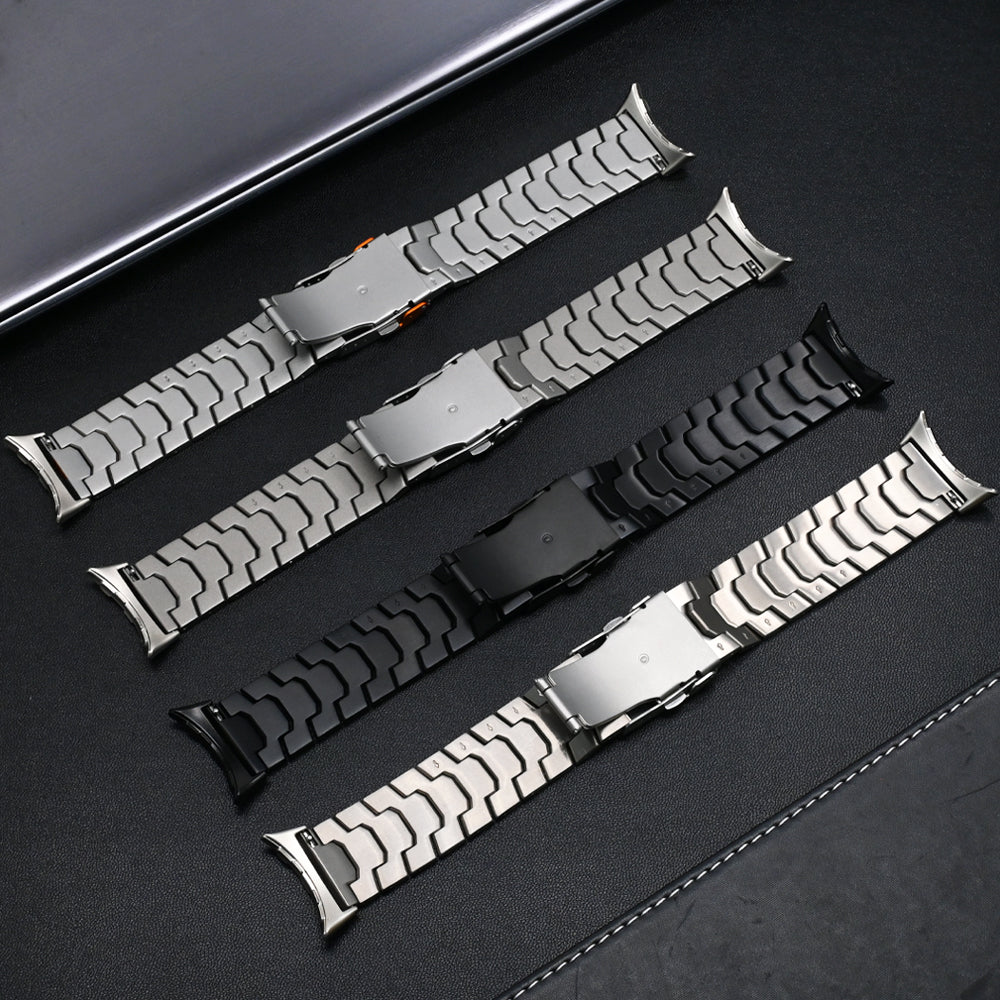 Google Pixel Watch 4 - 45mm 'Iron' titanium band (titanium)