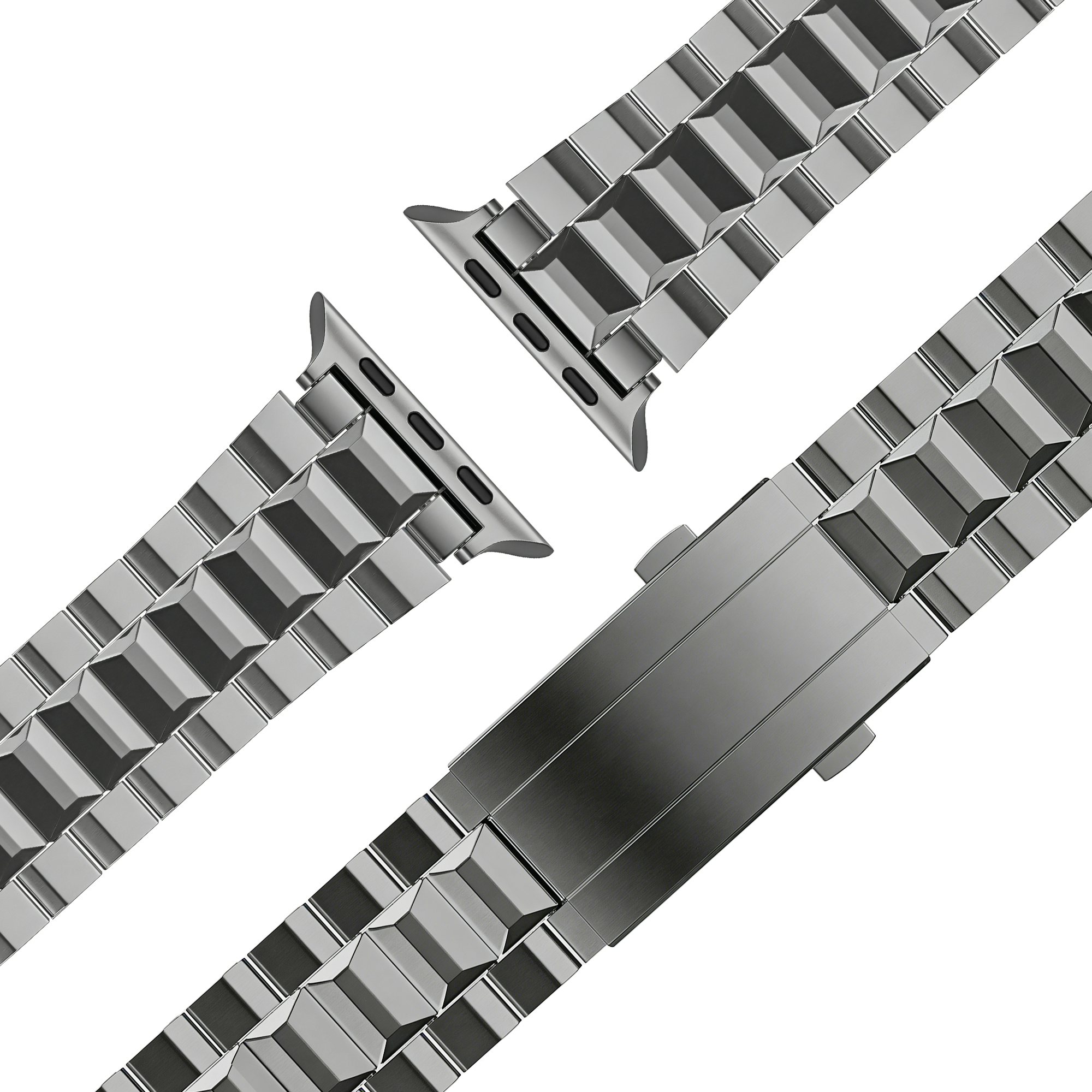 Bandz Apple Watch Ultra titanium band 'Deluxe' (grafiet)