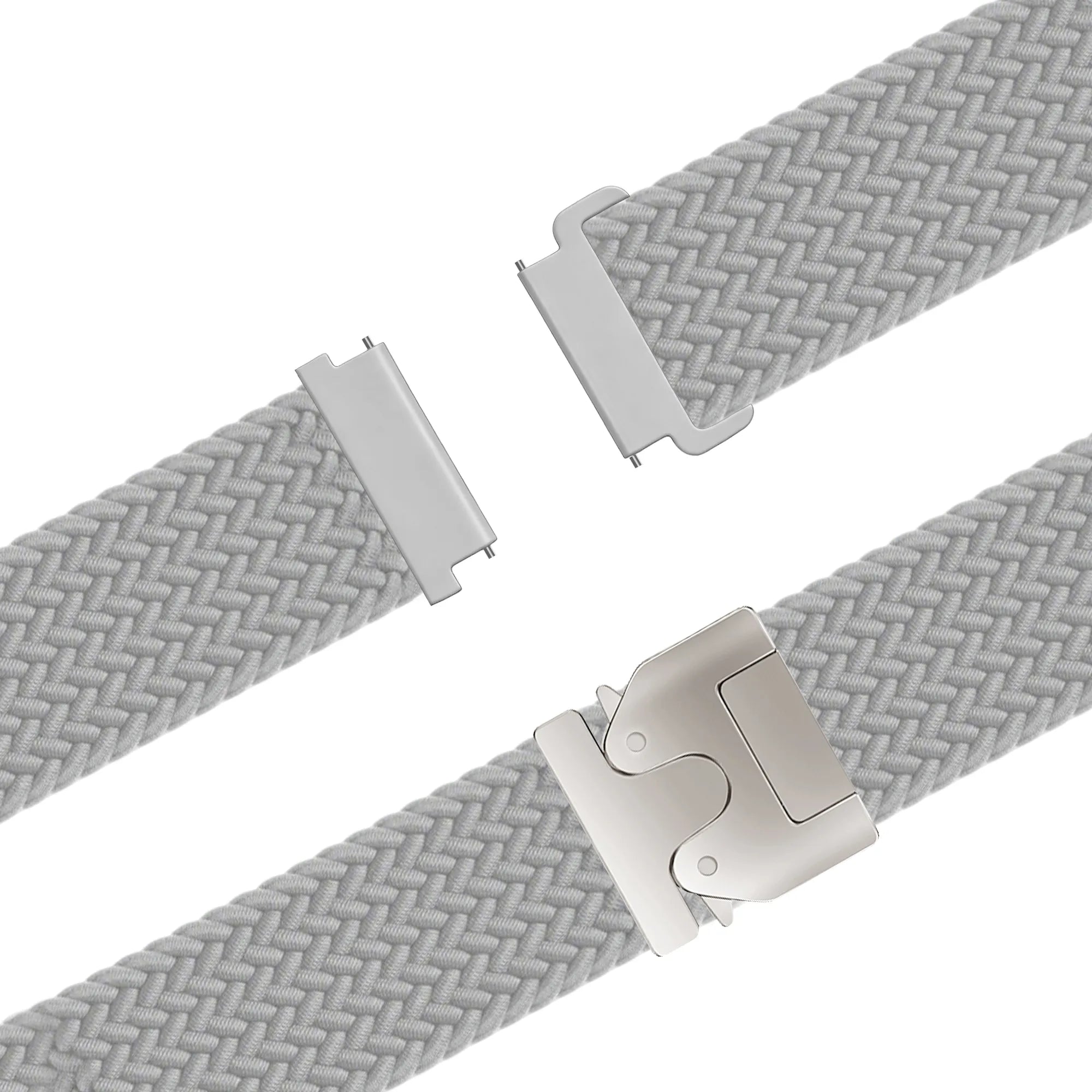 Bandz Garmin Forerunner 255 Braided Strap 'Parachute' (Light Grey)