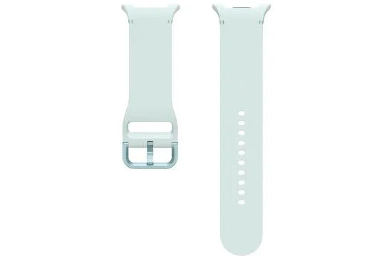 Silicone Sport Strap, laid flat, separate parts, top and underside view