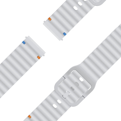 Bandz Garmin Bounce 2 siliconen band 'Wave' (lichtgrijs)