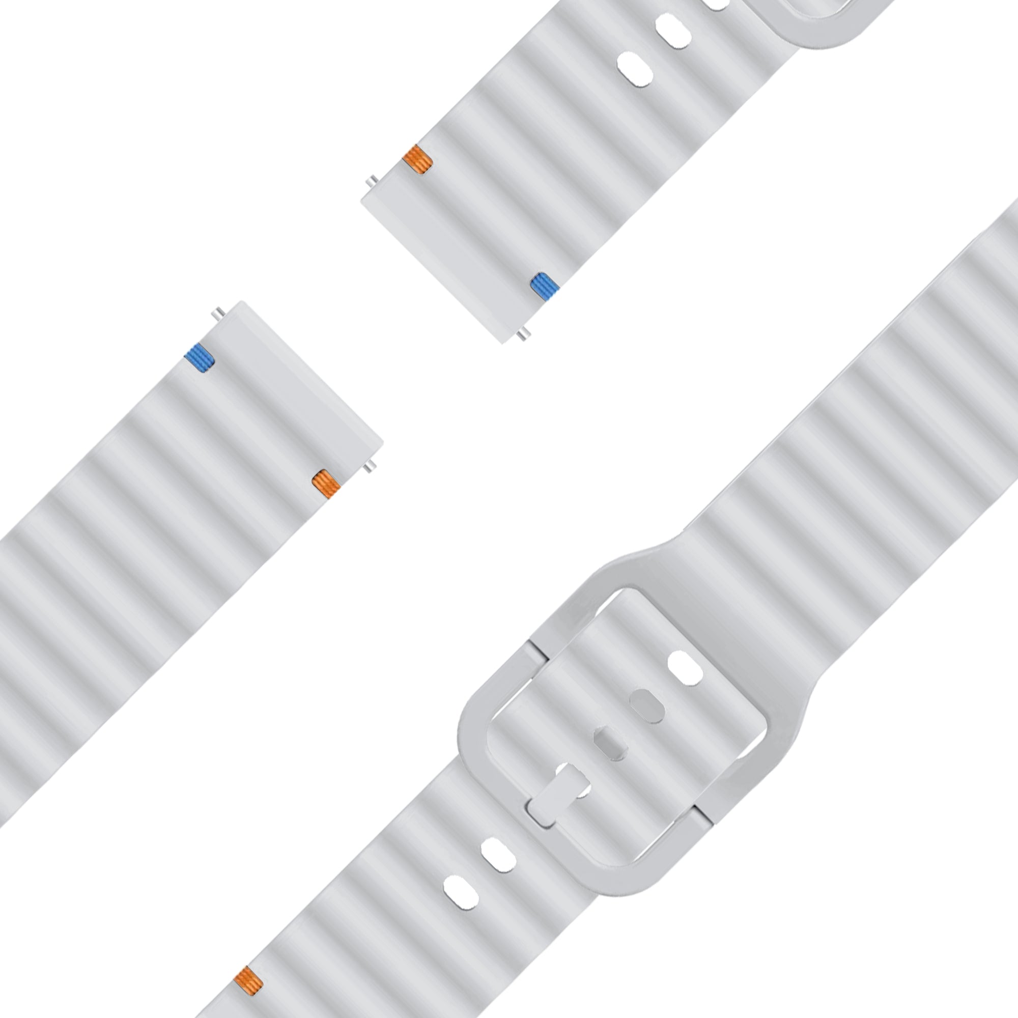 Bandz Garmin Bounce 2 siliconen band 'Wave' (lichtgrijs)