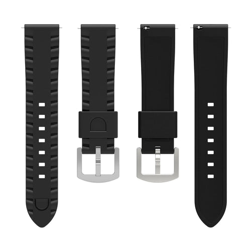 Coros Nomad Wave Silicone Strap (Black)