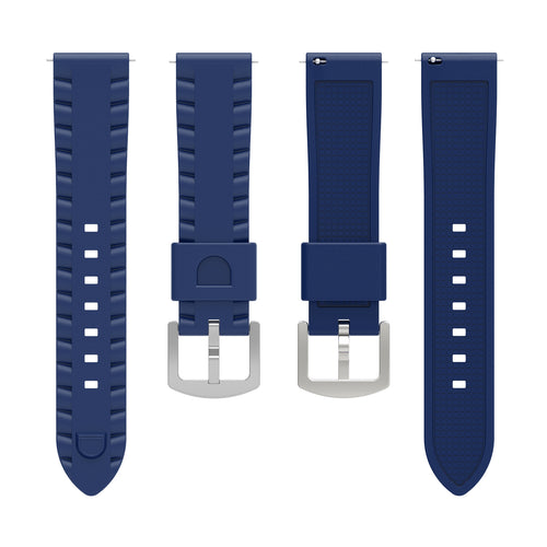 Garmin Venu X1 wave siliconen bandje (donkerblauw)