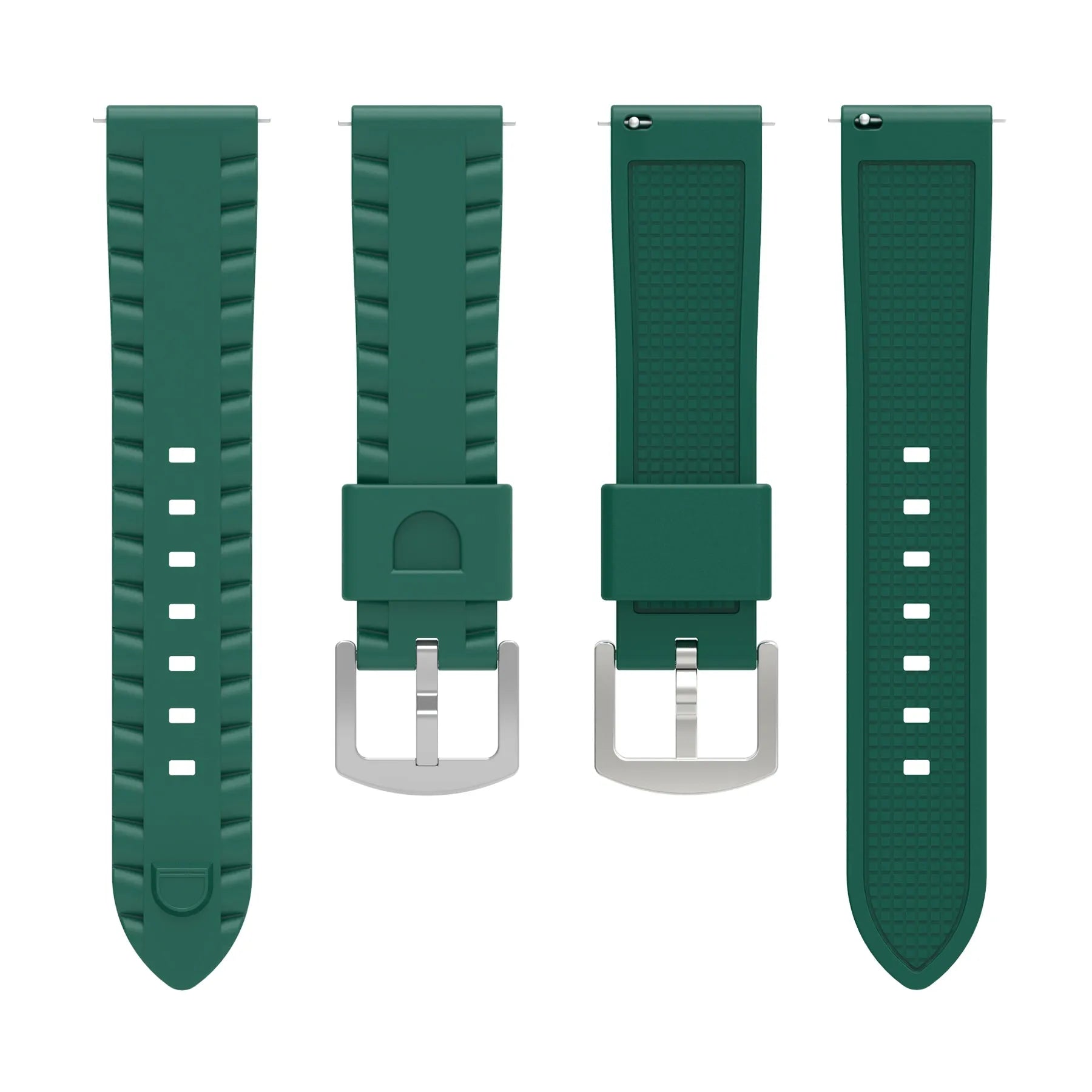 TicWatch Pro 5 Enduro wave siliconen bandje (groen)