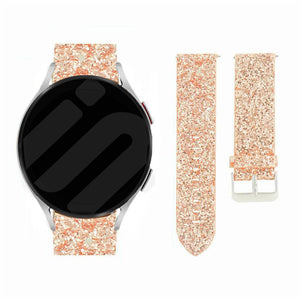 Withings Steel HR Sport leren glitter bandje (roségoud)