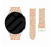 Coros Apex 2 leren glitter bandje (roségoud)