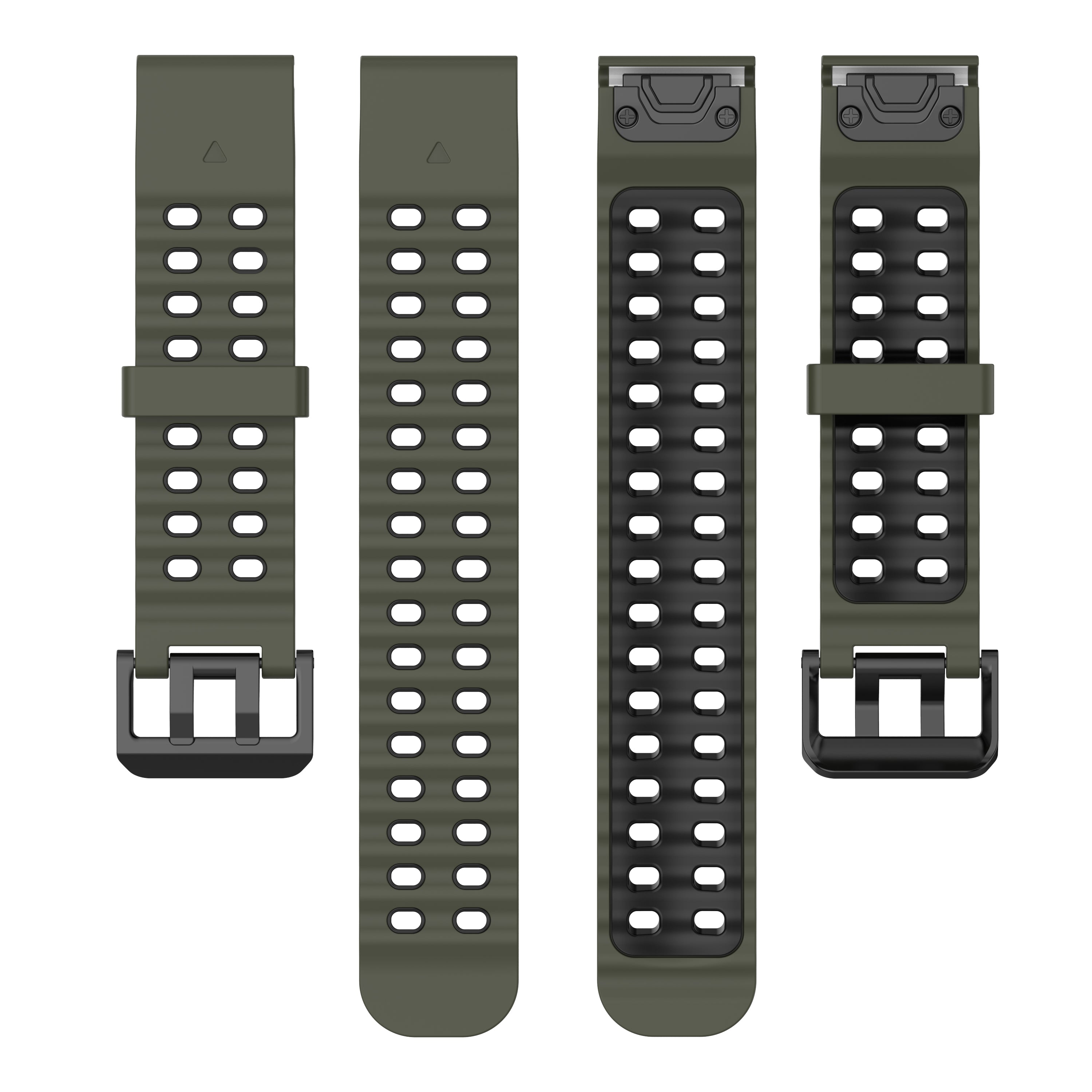 Garmin Tactix 7 Pro wave sport band (Groen/zwart)