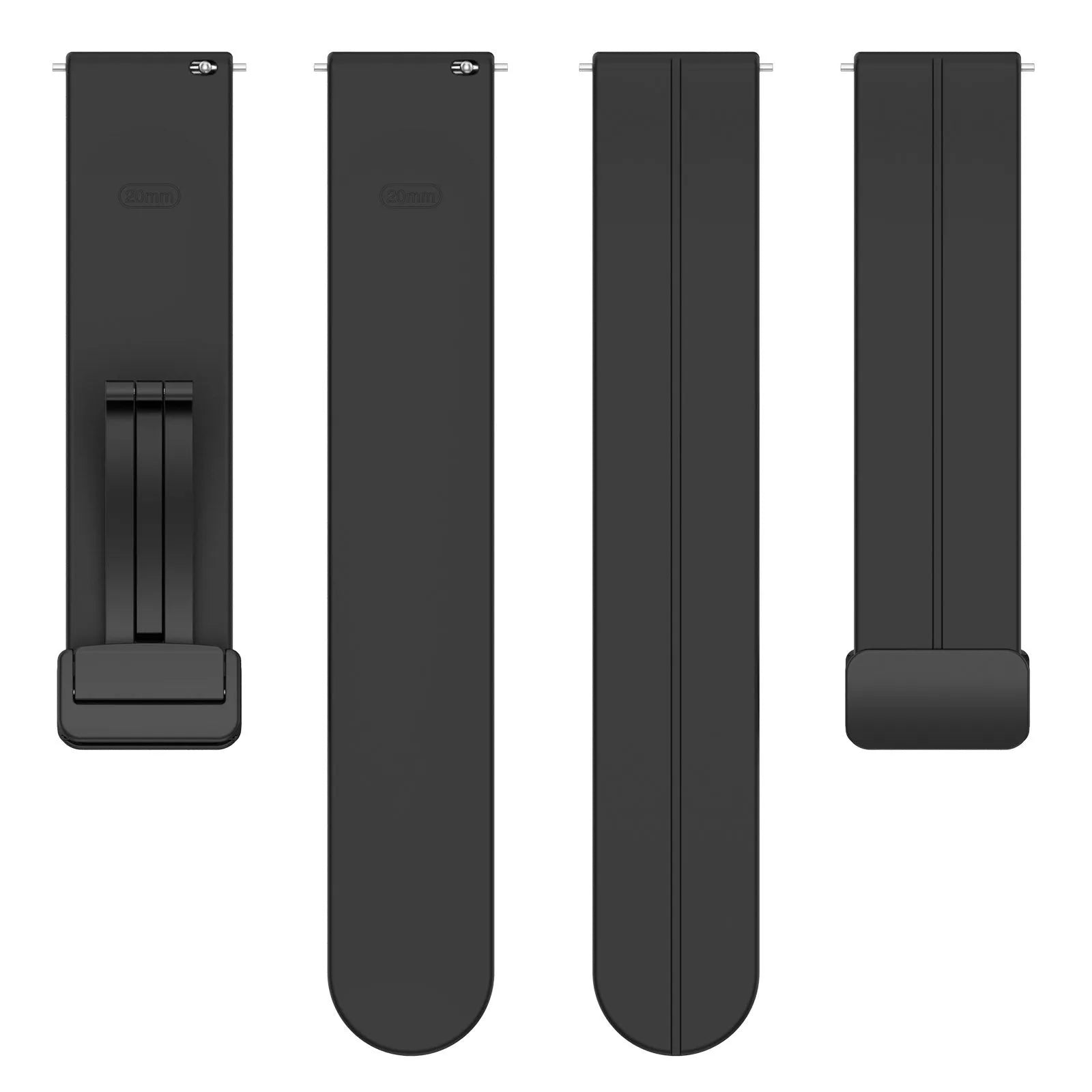 Suunto Vertical D-Buckle Silicone Strap (Black)