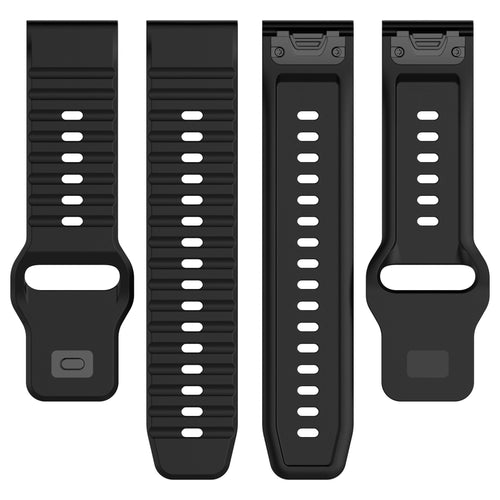 Garmin Quatix 8 - 51mm outdoor siliconen band (zwart)