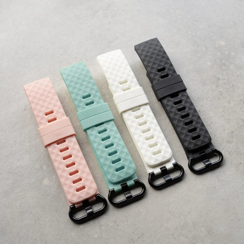 Fitbit Charge 4 silicone band (lichtroze)