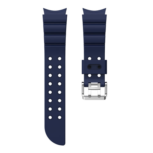 Silicone Strap 'Armour', laid flat, separate parts, top and underside view