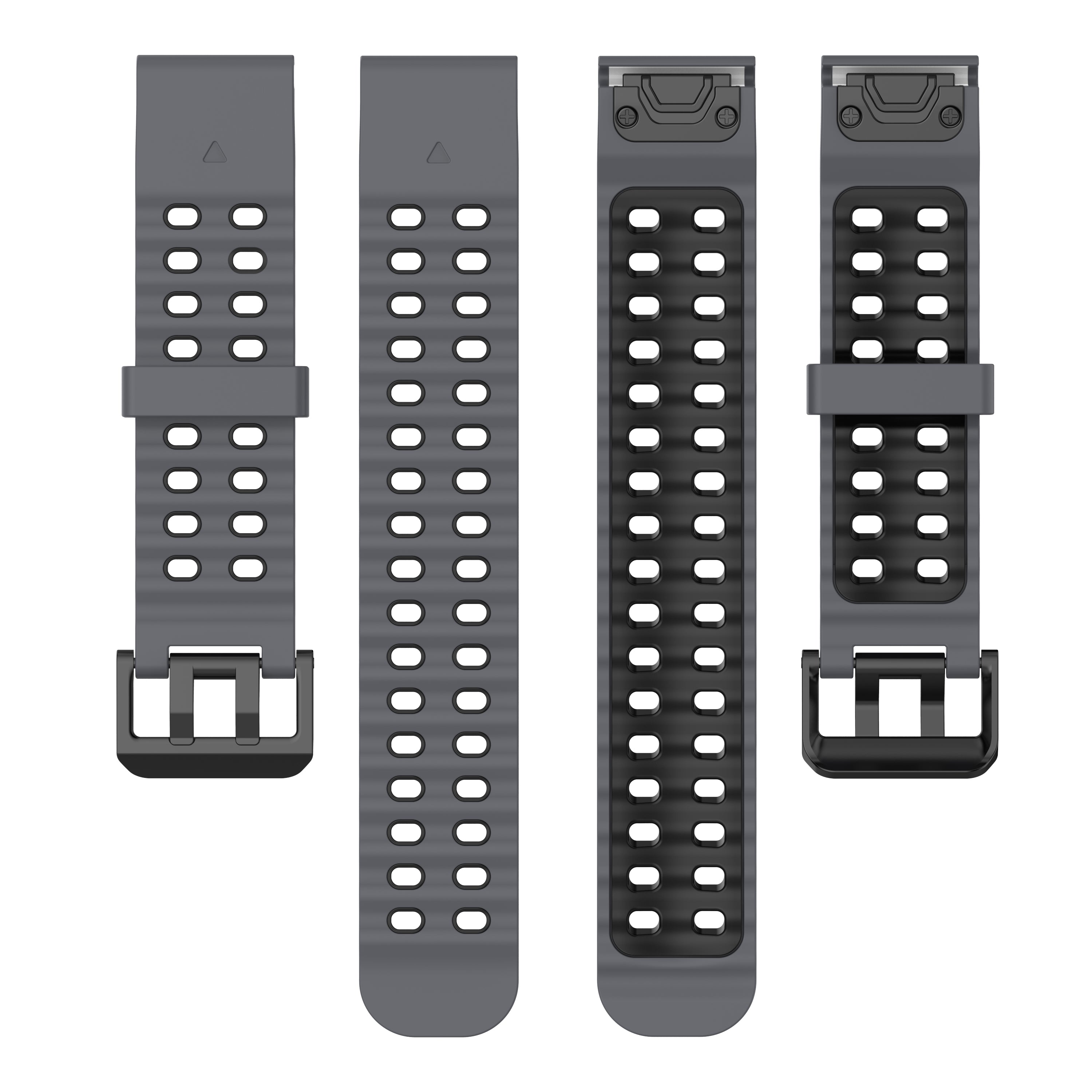 Garmin Tactix 7 Pro wave sport band (donkergrijs/zwart)