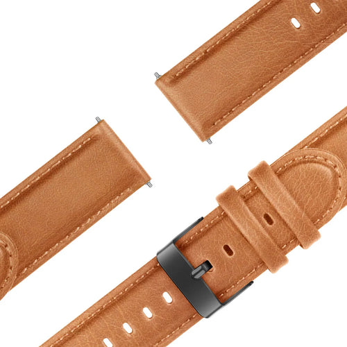 Bandz Samsung Galaxy Watch 6 Classic 43mm lederen band 'Classic' (bruin)
