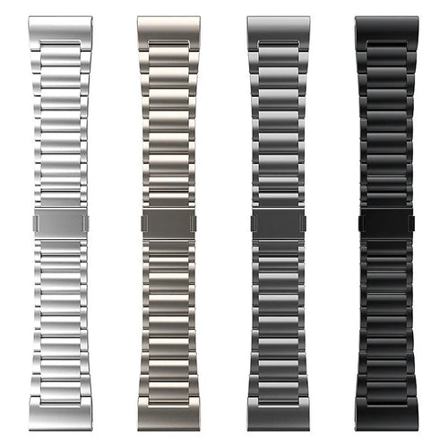 Magnetic Titanium Strap, laid flat, separate parts, top and underside view