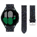 Samsung Galaxy Watch 4 44mm Glitter Leather Strap (Black)