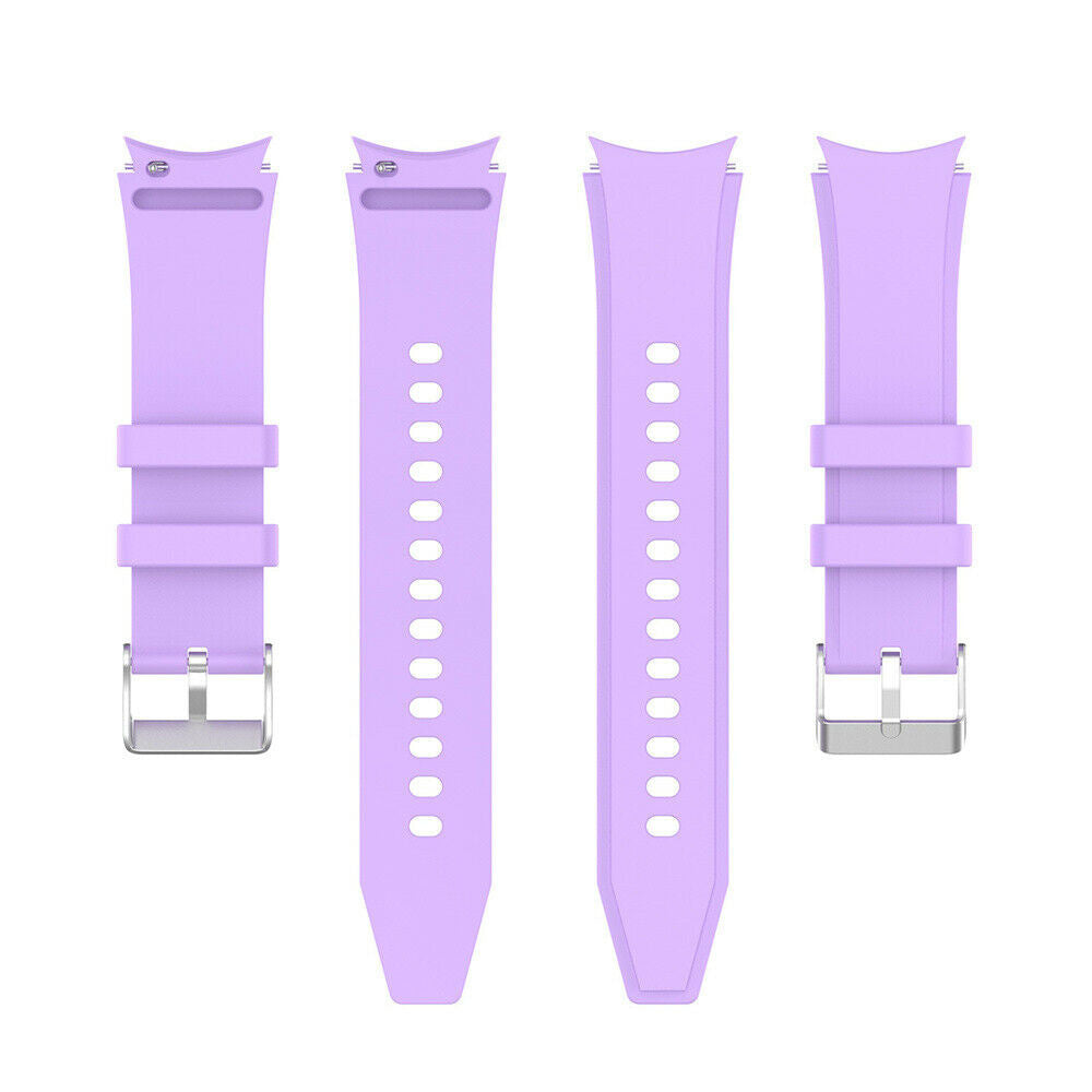 Silicone Strap 'Perfect Fit', laid flat, separate parts, top and underside view