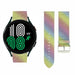 Samsung Galaxy Watch 5 Pro leren glitter bandje (regenboog)