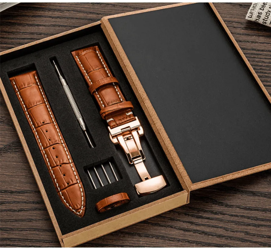 Withings Steel HR - 40mm luxe leren bandje (bruin)