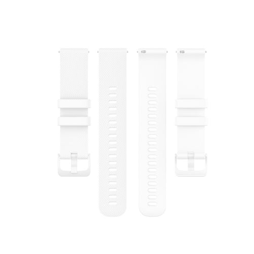 Premium Silicone Strap, laid flat, separate parts, top and underside view