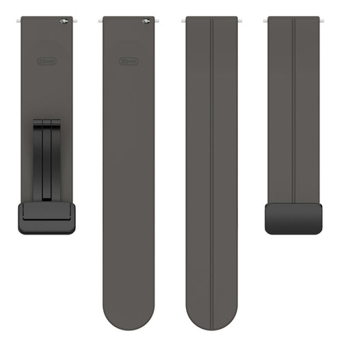 Withings ScanWatch 2 - 42mm D-buckle siliconen bandje (donkergrijs)