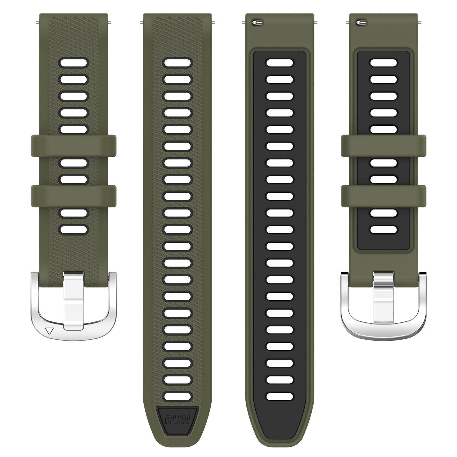 Garmin Approach S40 sport gesp bandje (olijfgroen/zwart)