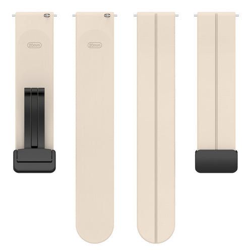 Withings Steel HR Sport D-Buckle Silicone Strap (Starlight)