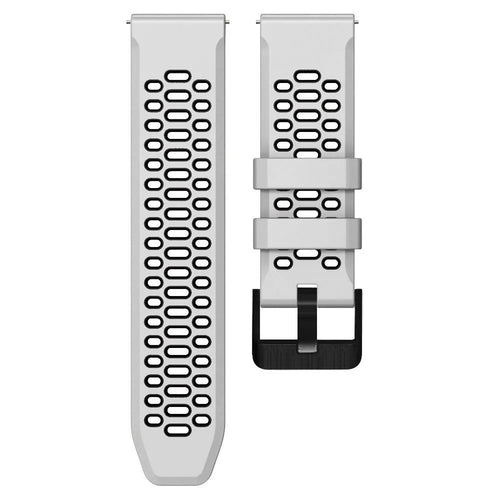 Coros Apex 4 - 46mm sport gesp bandje (wit/zwart)