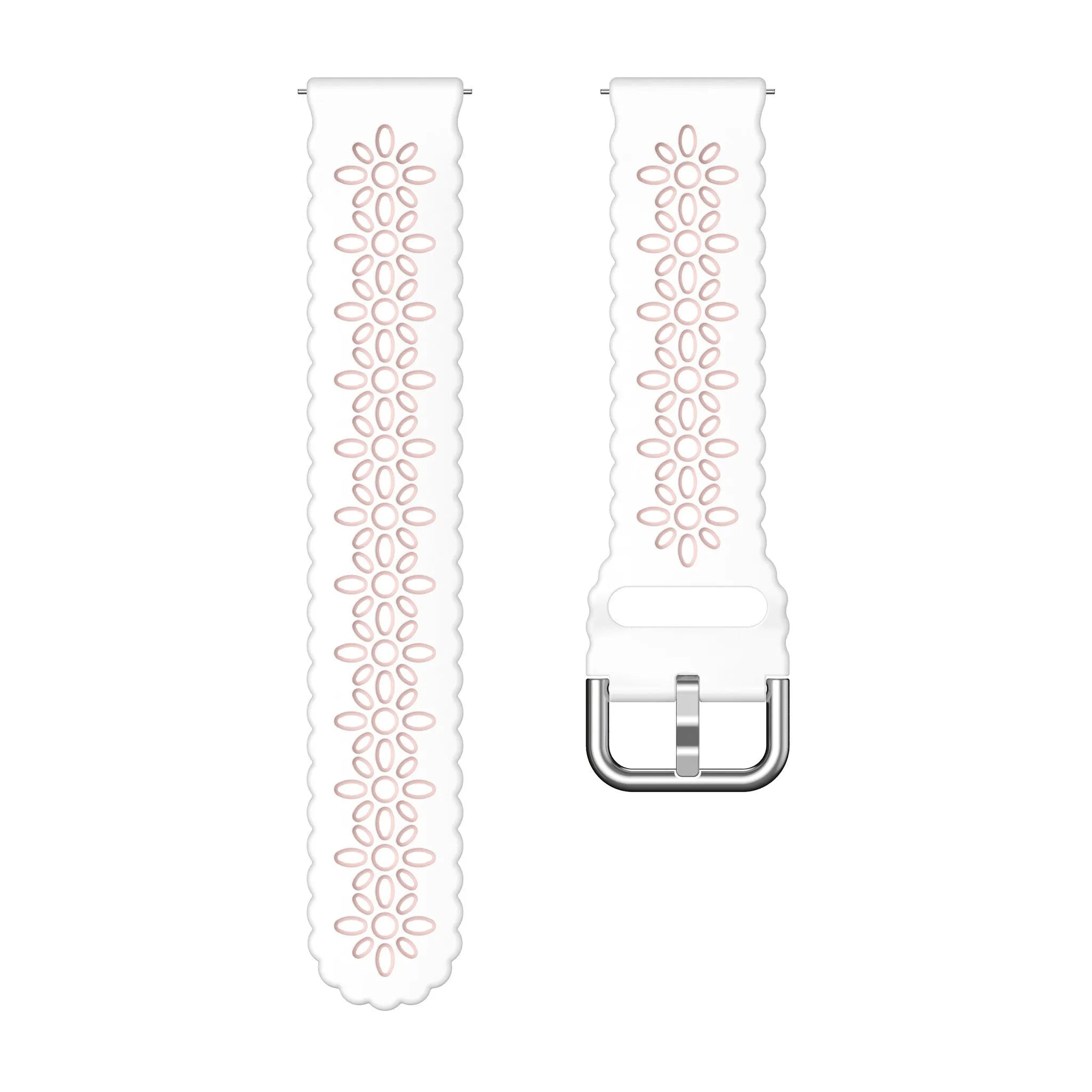 Amazfit GTR Mini siliconen bandje met patroon (lwit/roze)