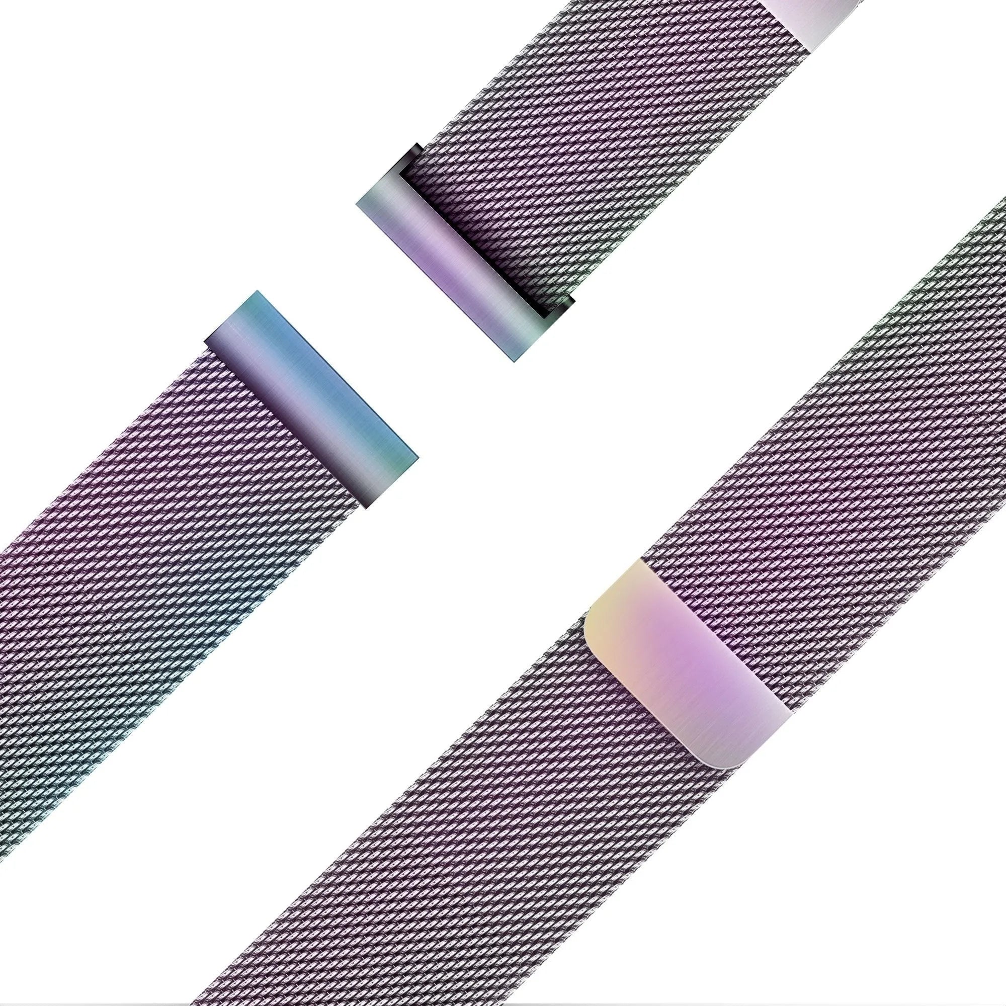 Bandz ICE smart 2.0 square 1.70 Milanese loop band (regenboog)