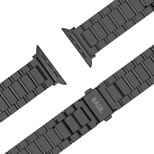 BALR Apple Watch Ultra stalen band (zwart)