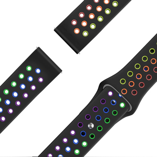 Bandz Amazfit Cheetah 2 Pro sport band 'Deluxe' (zwart kleurrijk)