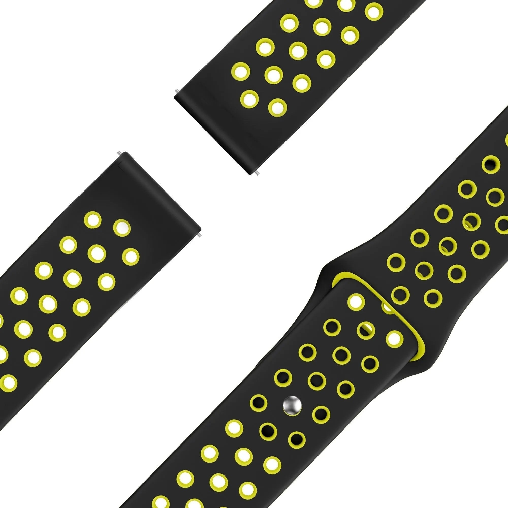 Bandz Suunto 9 Peak Pro sport band 'Deluxe' (zwart/geel)