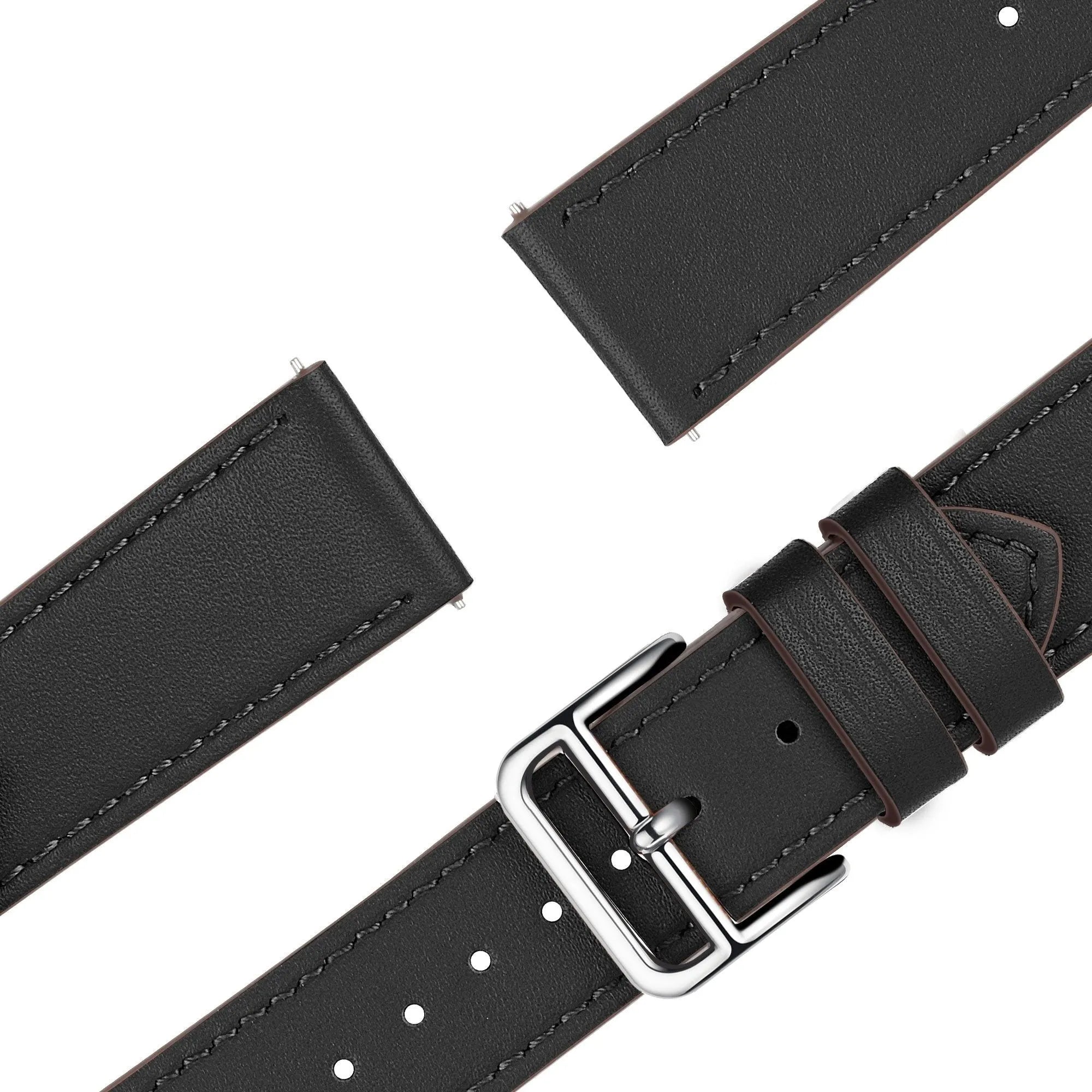 Bandz ICE Smart 3.0 Rectangular 1.78 Leather Strap 'Deluxe' (Black)
