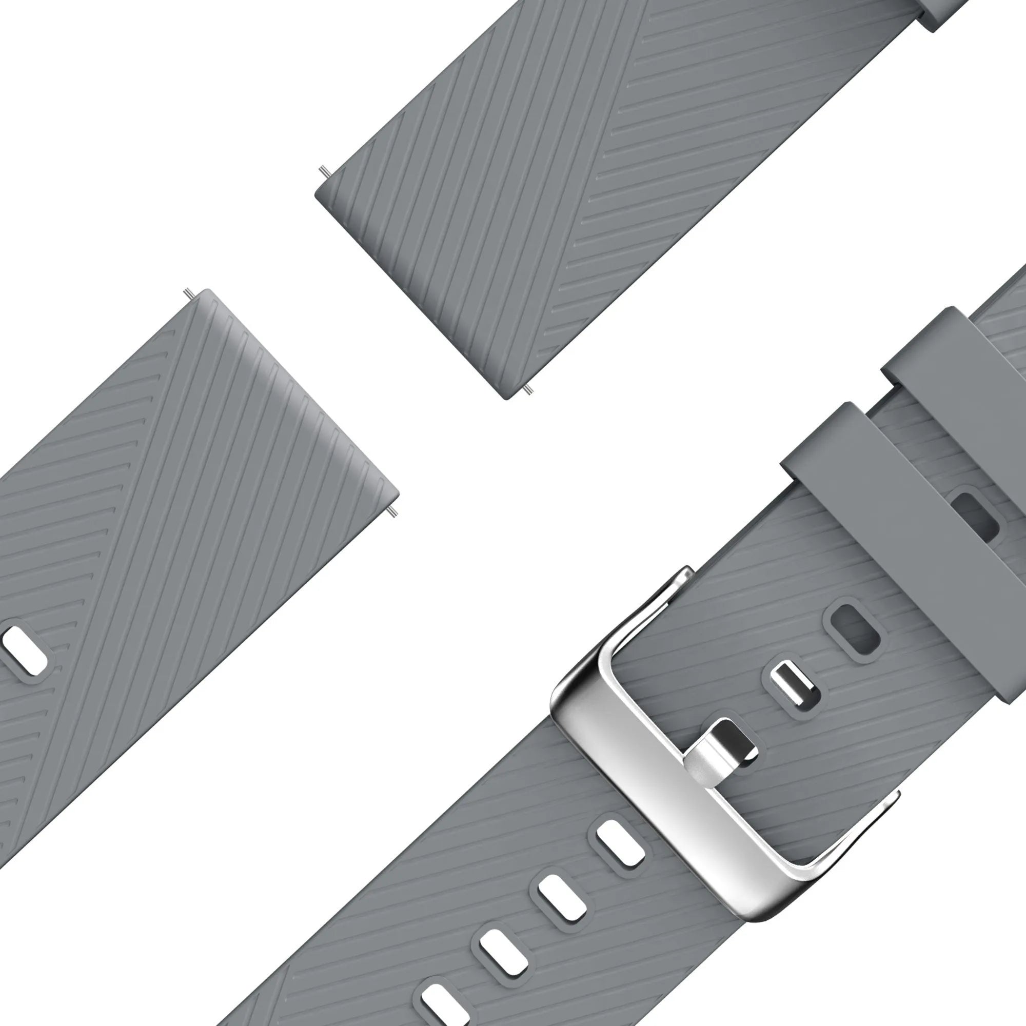 Bandz Suunto 9 Peak Pro siliconen band 'Deluxe' (grijs)