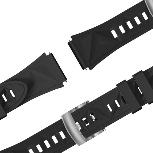 Bandz Withings ScanWatch 2 - 38mm siliconen band 'Easy fit' (zwart)