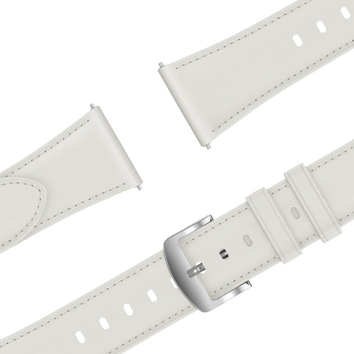 Bandz Huawei Watch GT 5 - 41mm lederen band 'Easy fit' (wit)