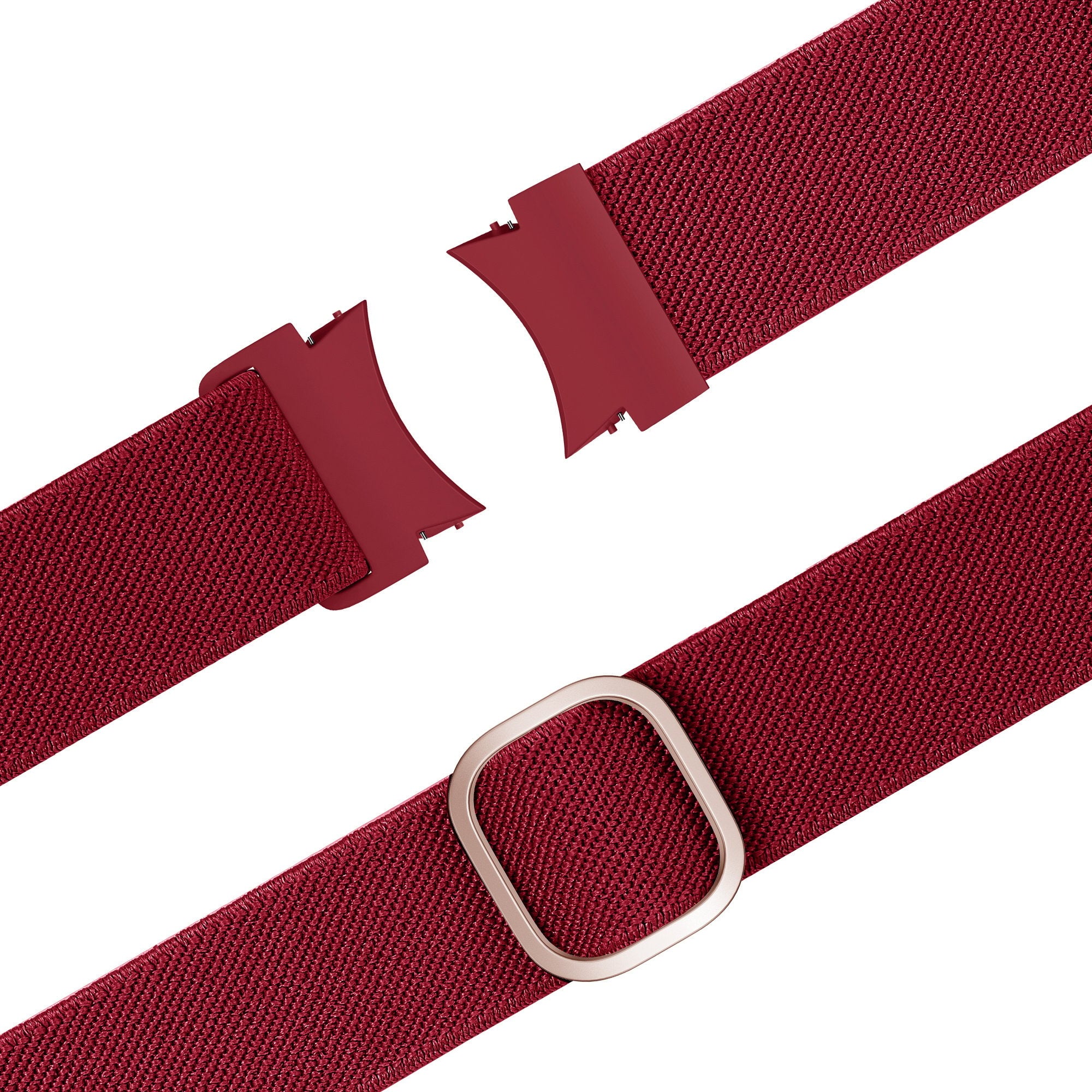 Bandz Samsung Galaxy Watch FE elastische band 'Easy fit' (rood)