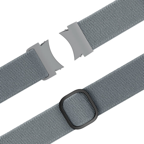 Bandz Samsung Galaxy Watch FE elastische band 'Easy fit' (grijsblauw)