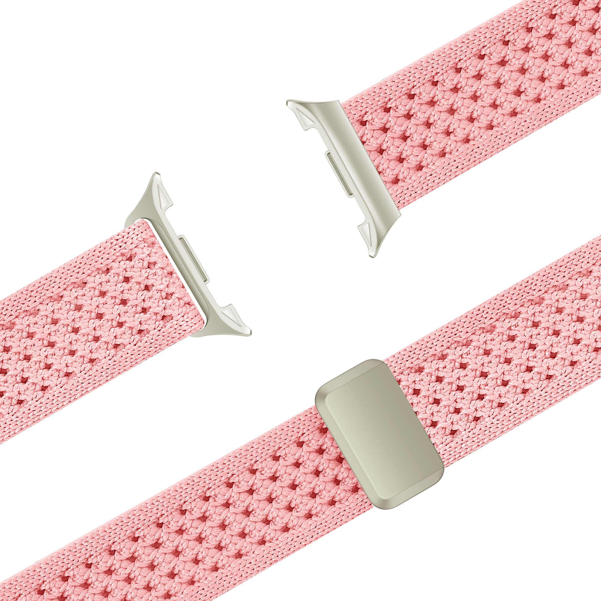Bandz Samsung Galaxy Watch 9 - 40mm vintage nylon band (roze)