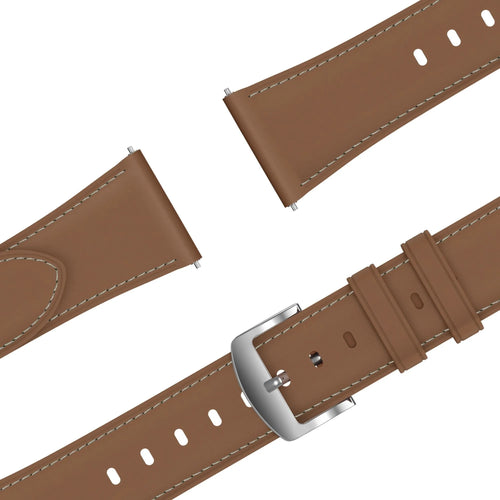 Bandz Actyve Smartwatch 20mm lederen band 'Easy fit' (bruin)