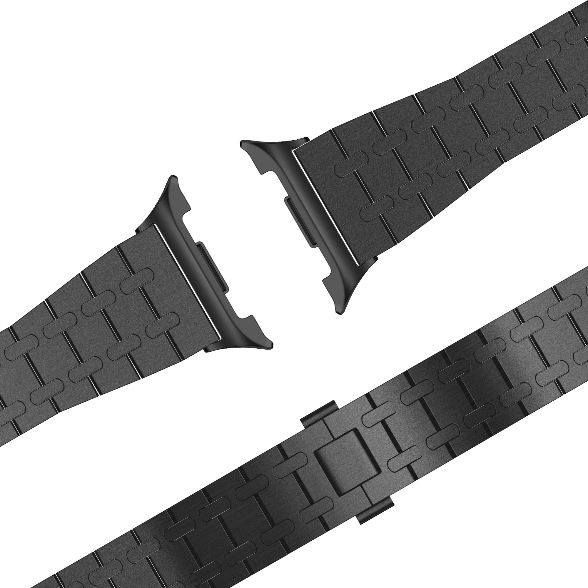 Bandz Samsung Galaxy Watch 8 Classic stalen band 'Royal' (zwart)