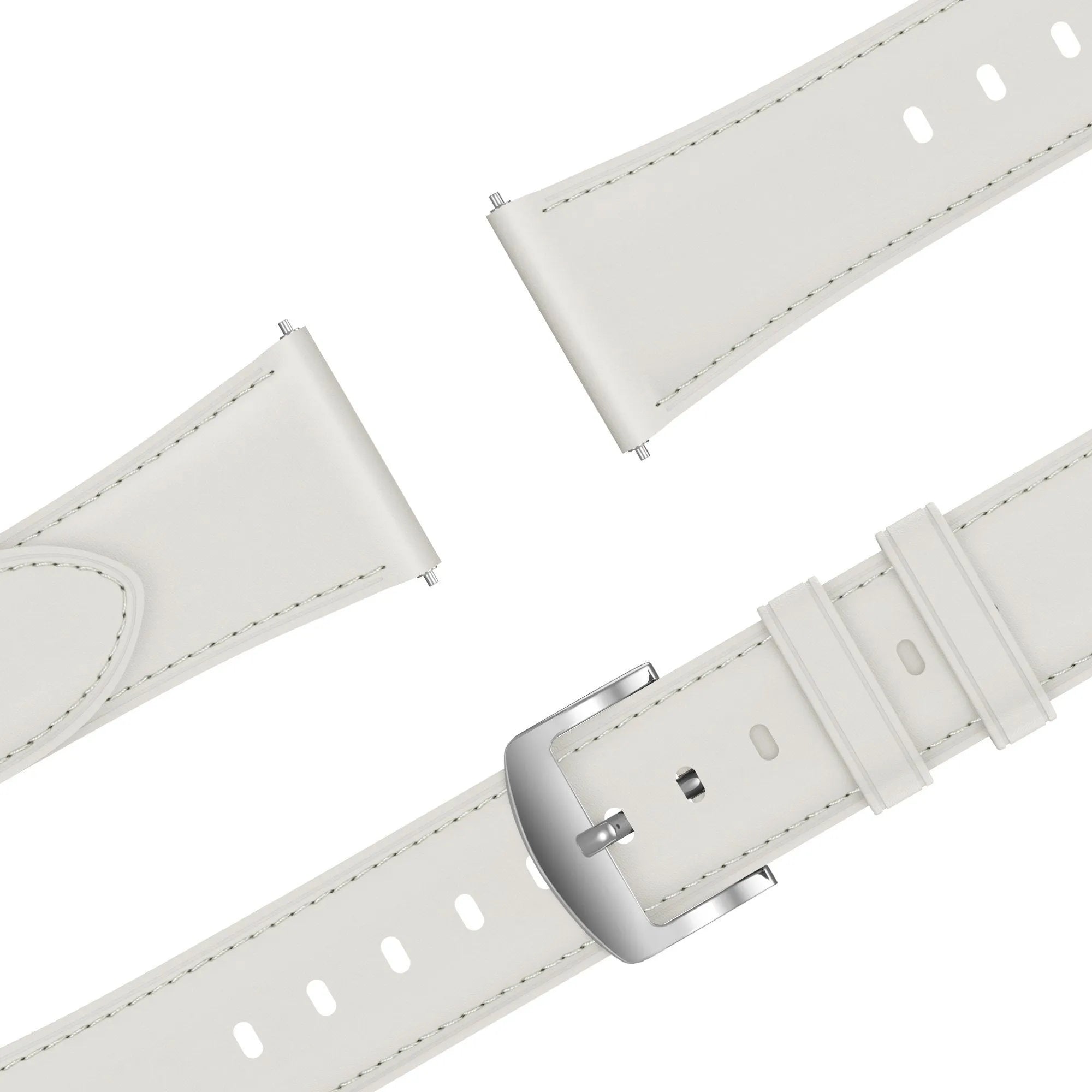 Bandz ICE Smart ST 2.0 Round 1.20 Leather Strap 'Easy fit' (White)