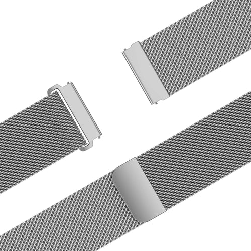 Bandz Huawei Watch Ultimate 'One push' Milanese band (zilver)