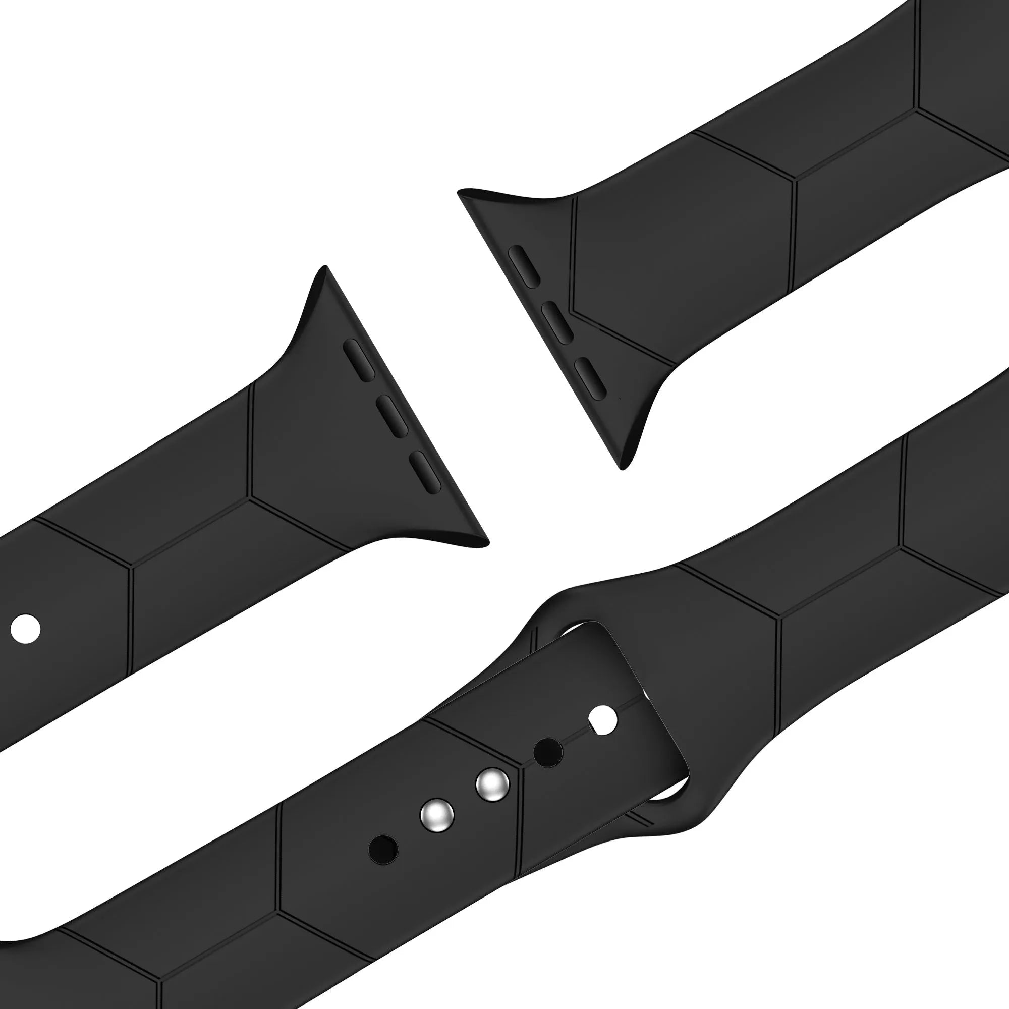 BALR Apple Watch hexagon Sport bandje (zwart)