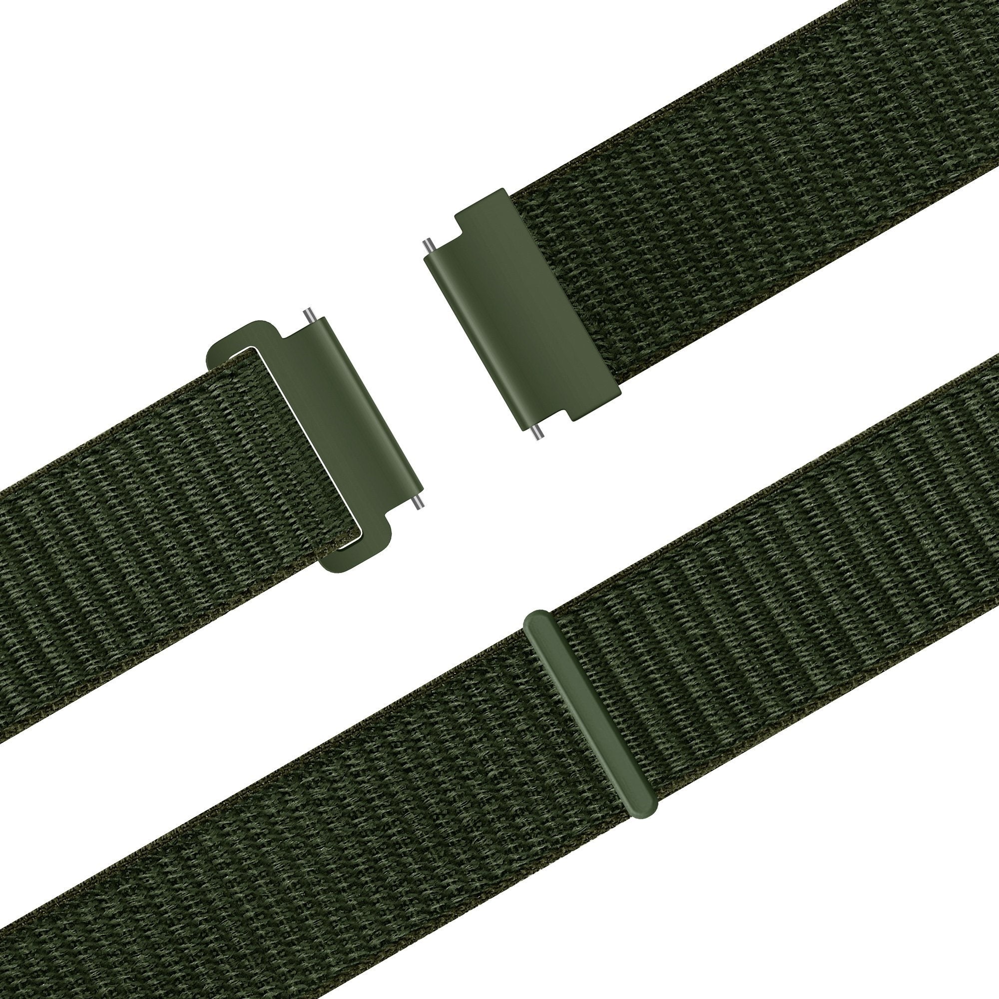 Bandz Gard Pro Health Smartwatch 3 - 48mm nylon band 'Easy fit' (groen)