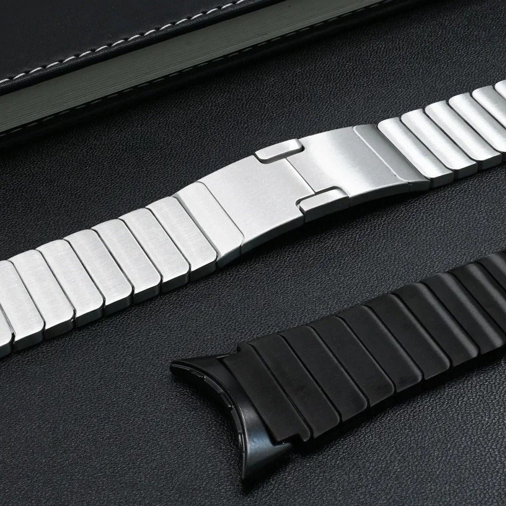 Google Pixel Watch 4 - 45mm luxe metalen band (zwart)