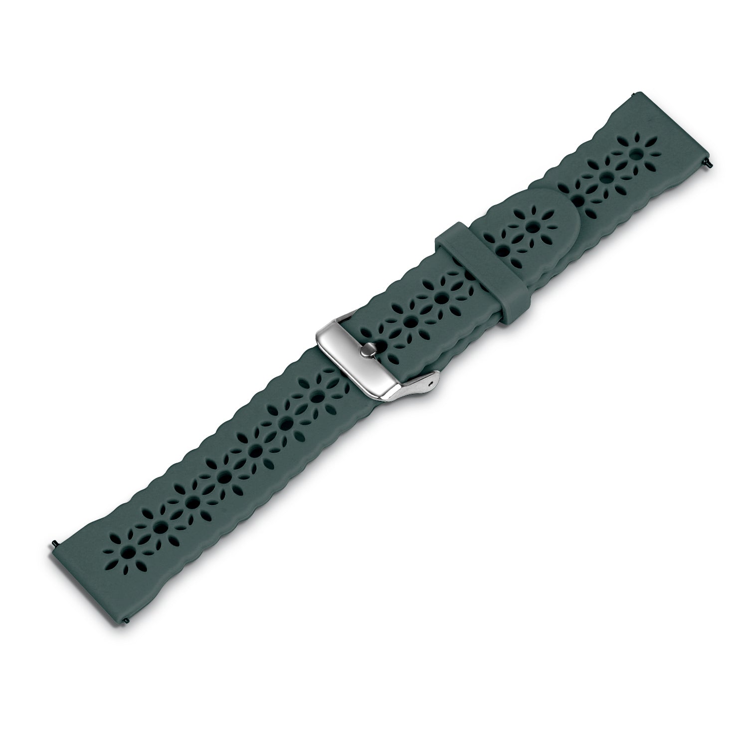 Withings Steel HR Sport siliconen bandje met patroon (dennengroen)